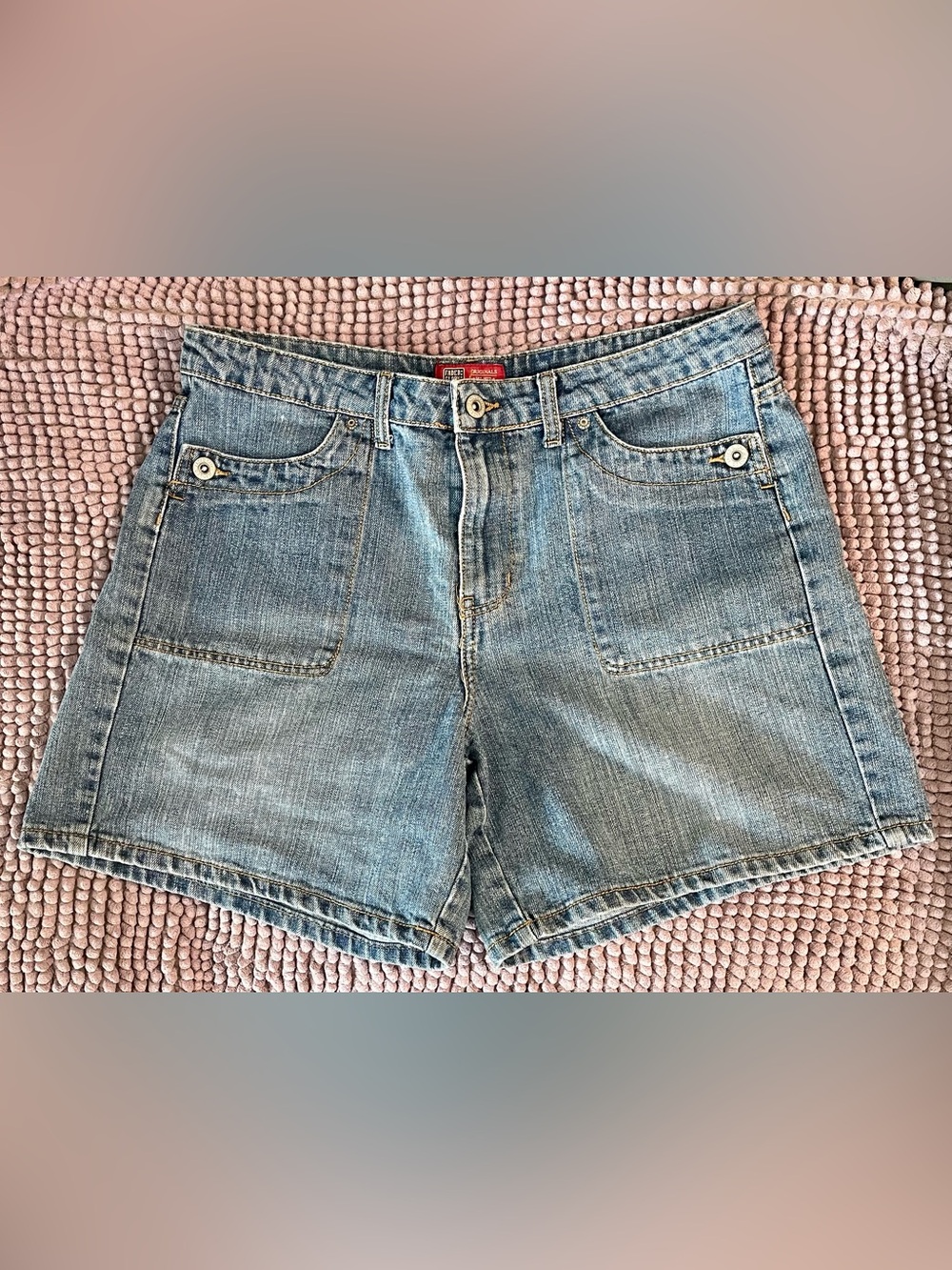 Faded Glory Light Blue Relaxed Denim Shorts